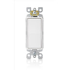 Leviton - 05601-2WS - 15 amps Single Pole Rocker AC Quiet Switch White - 1/Pack