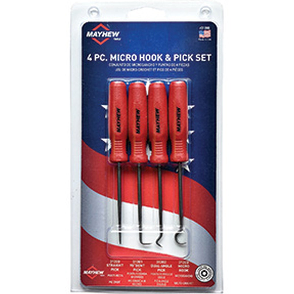 Mayhew - 31098 - 4 PC Micro Hook & Pick Set