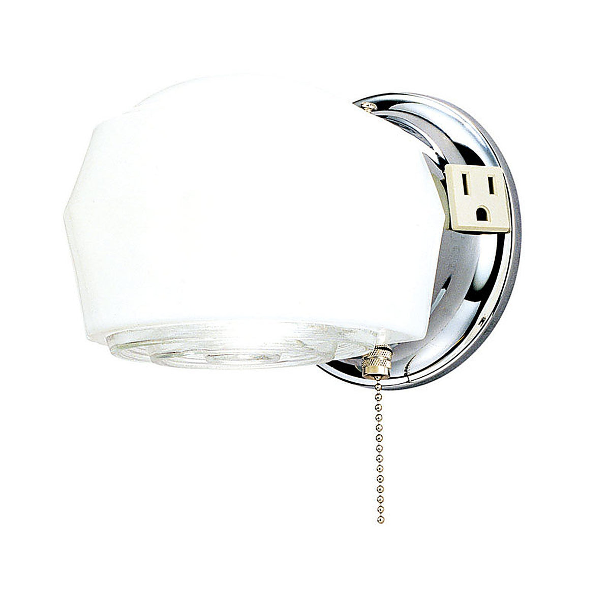 Westinghouse - 66402 - 1-Light Chrome White Wall Sconce