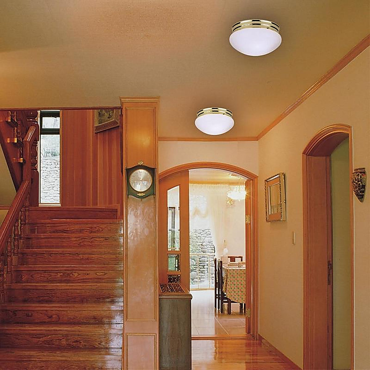 Westinghouse - 6660948 - 4-3/4 in. H x 8-7/8 in. W x 8-7/8 in. L Ceiling Light