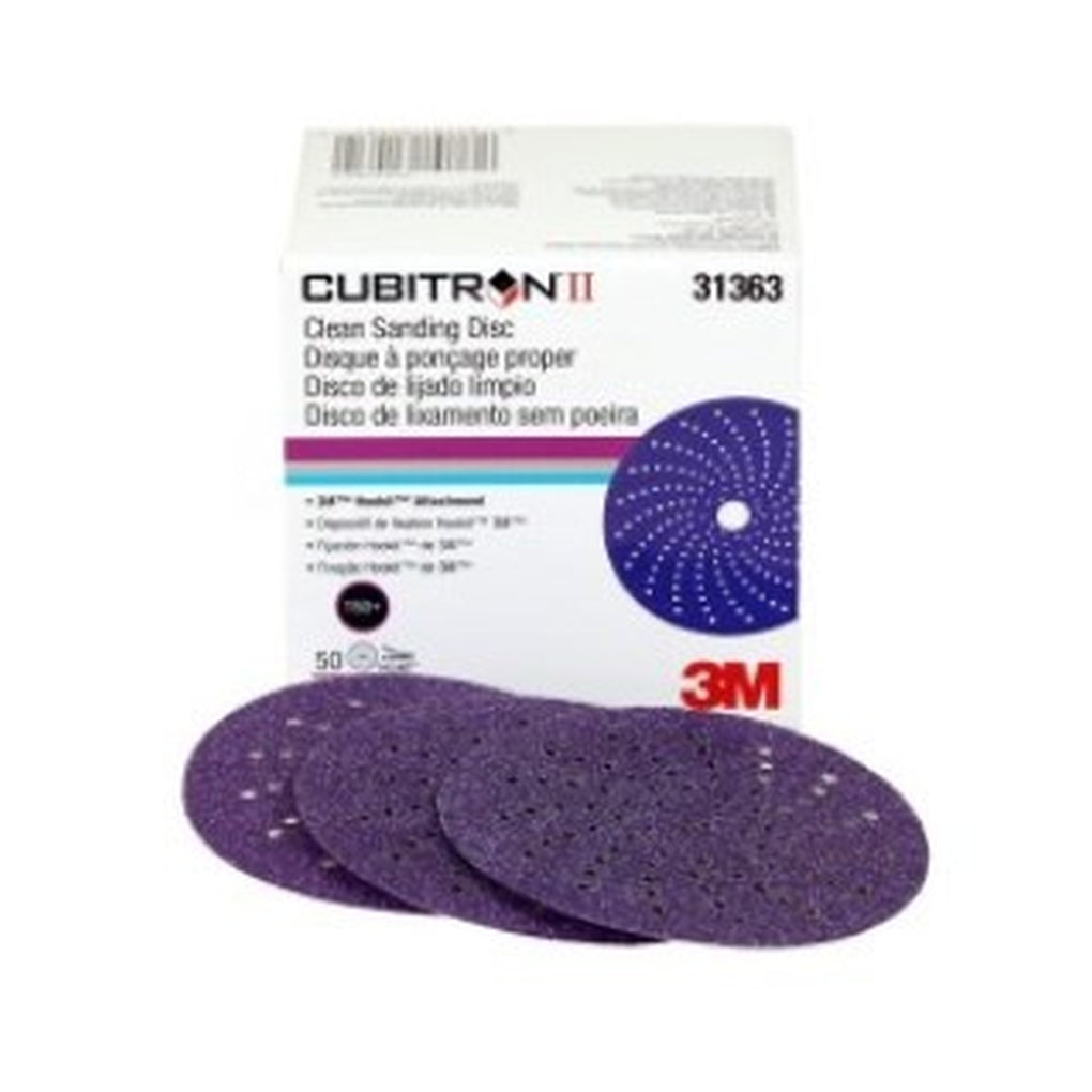 3M - 31363 - Cubitron II Clean Sanding Hookit Abrasive Disc, 3 in, 150+, 50 discs