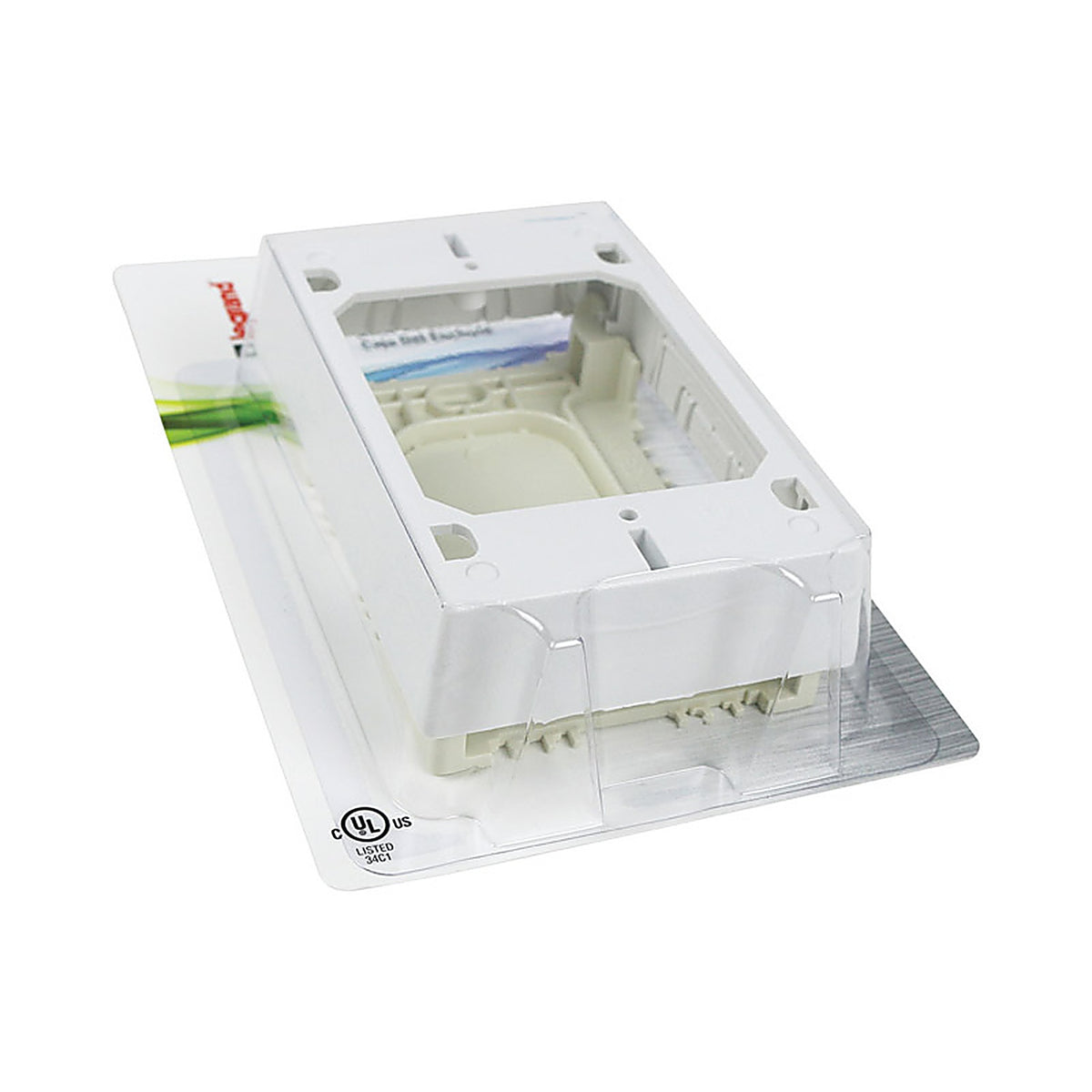 Legrand - NMW2 - Wiremold 1.2 in. Rectangle PVC 1 gang Electrical Box White
