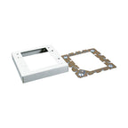 Legrand - V5747-2 - Square Steel 2 gang Electrical Box Ivory