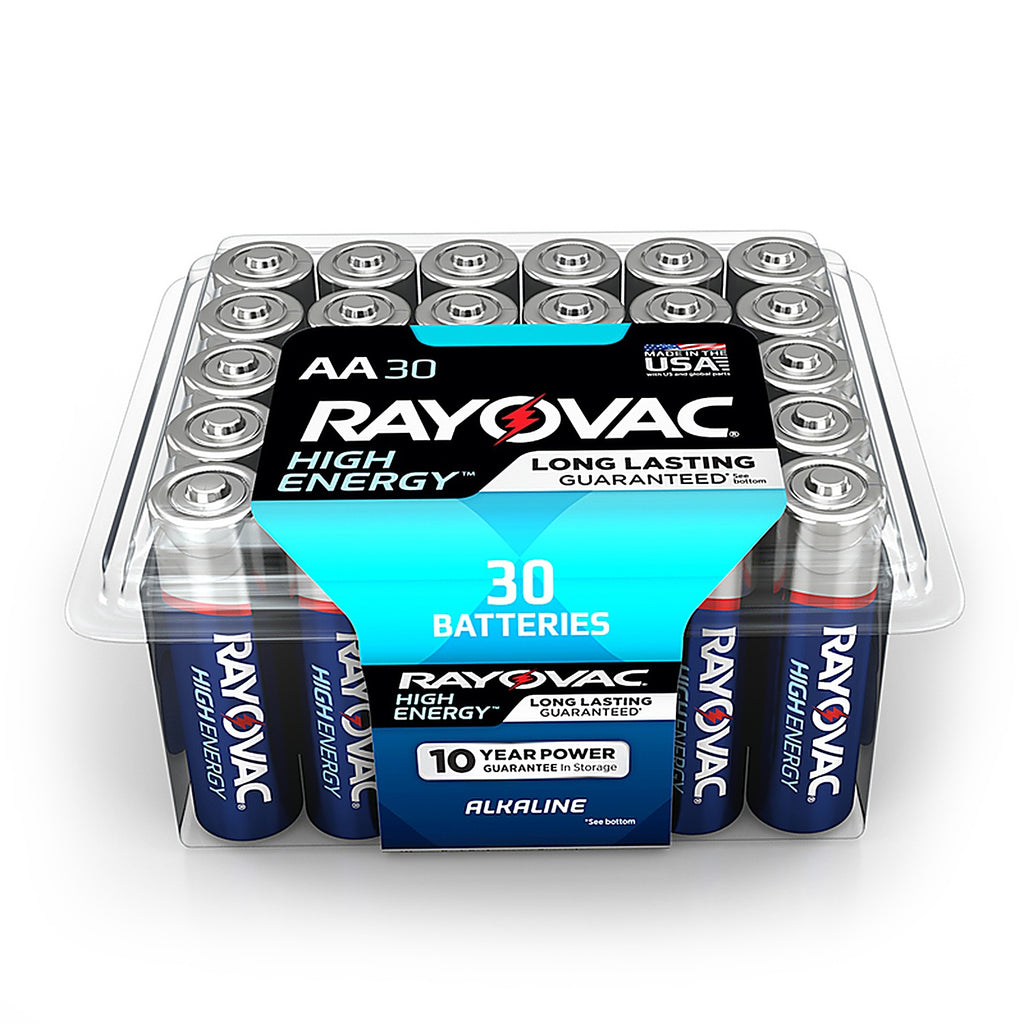 Rayovac - 815-30PPTK - High Energy AA Alkaline Batteries 30 pk Clamshell