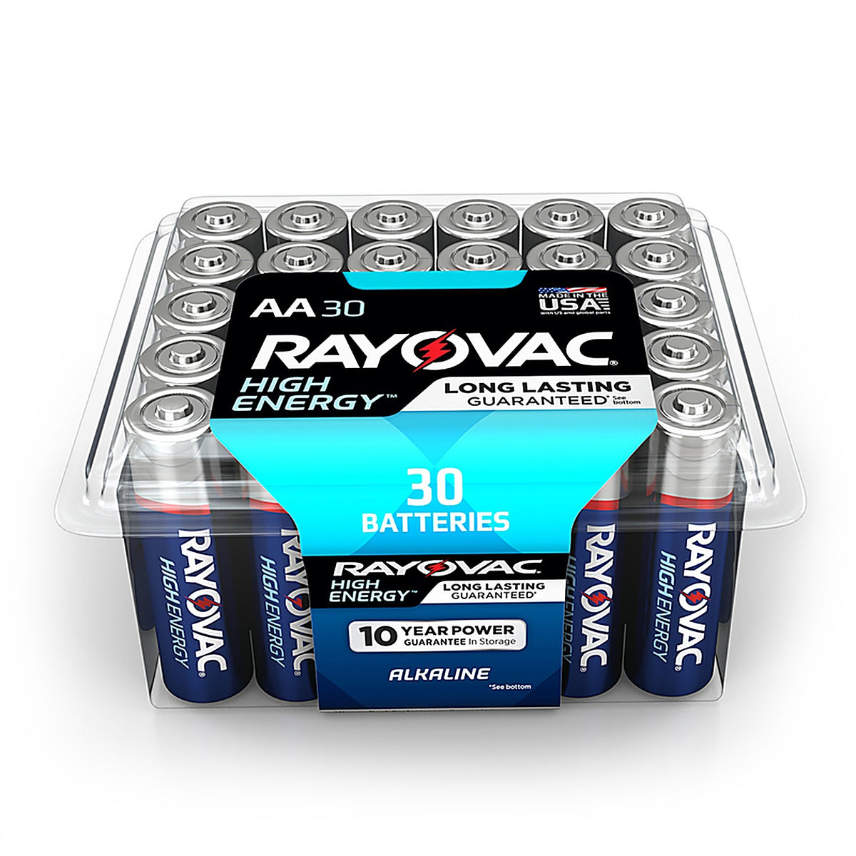 Rayovac - 815-30PPTK - High Energy AA Alkaline Batteries 30 pk Clamshell
