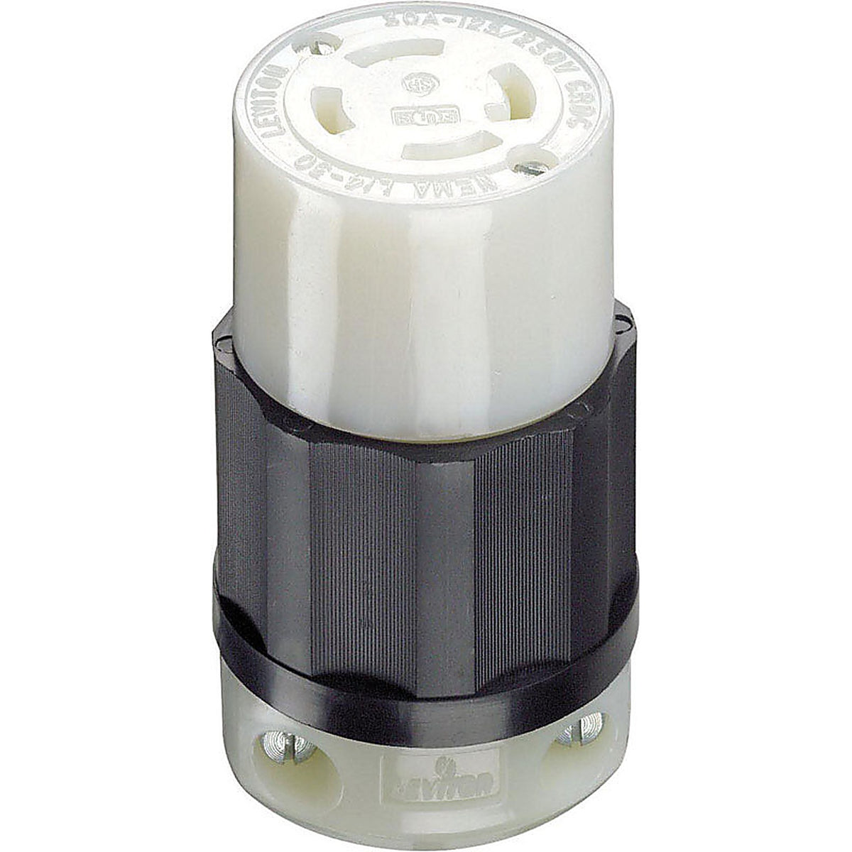 Leviton - 02713-0PB - Industrial Nylon Curved Blade/Ground Locking Connector L14-30R 3 Pole 4 Wire Bagged