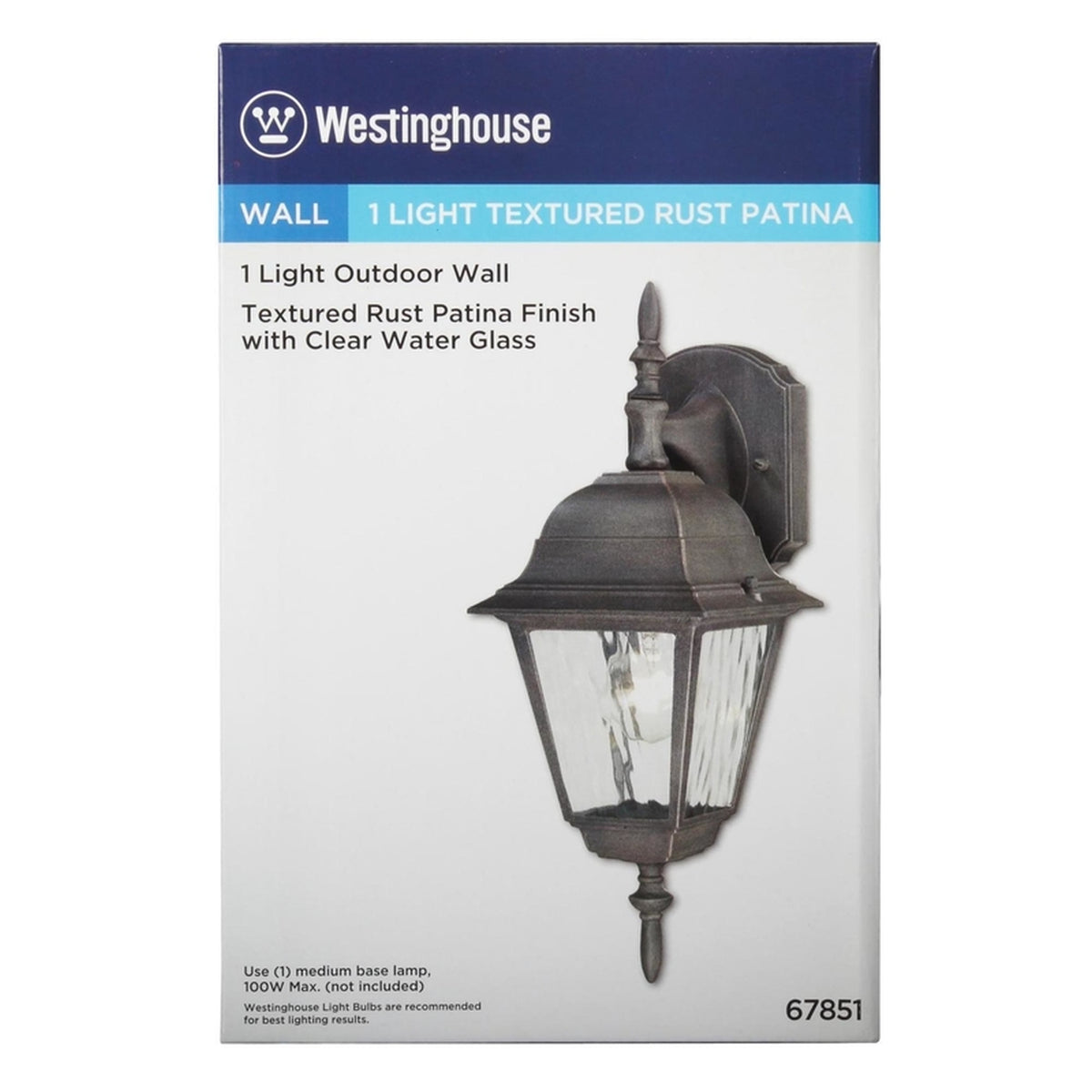 Westinghouse - 67851 - Patina Incandescent Wall Lantern