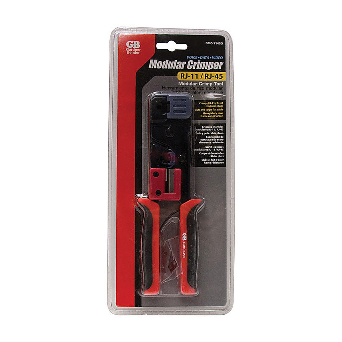 Gardner Bender - GMC-1145D - 2.25 in. Telephone Crimp Modular Plug Tool Black/Red - 1/Pack