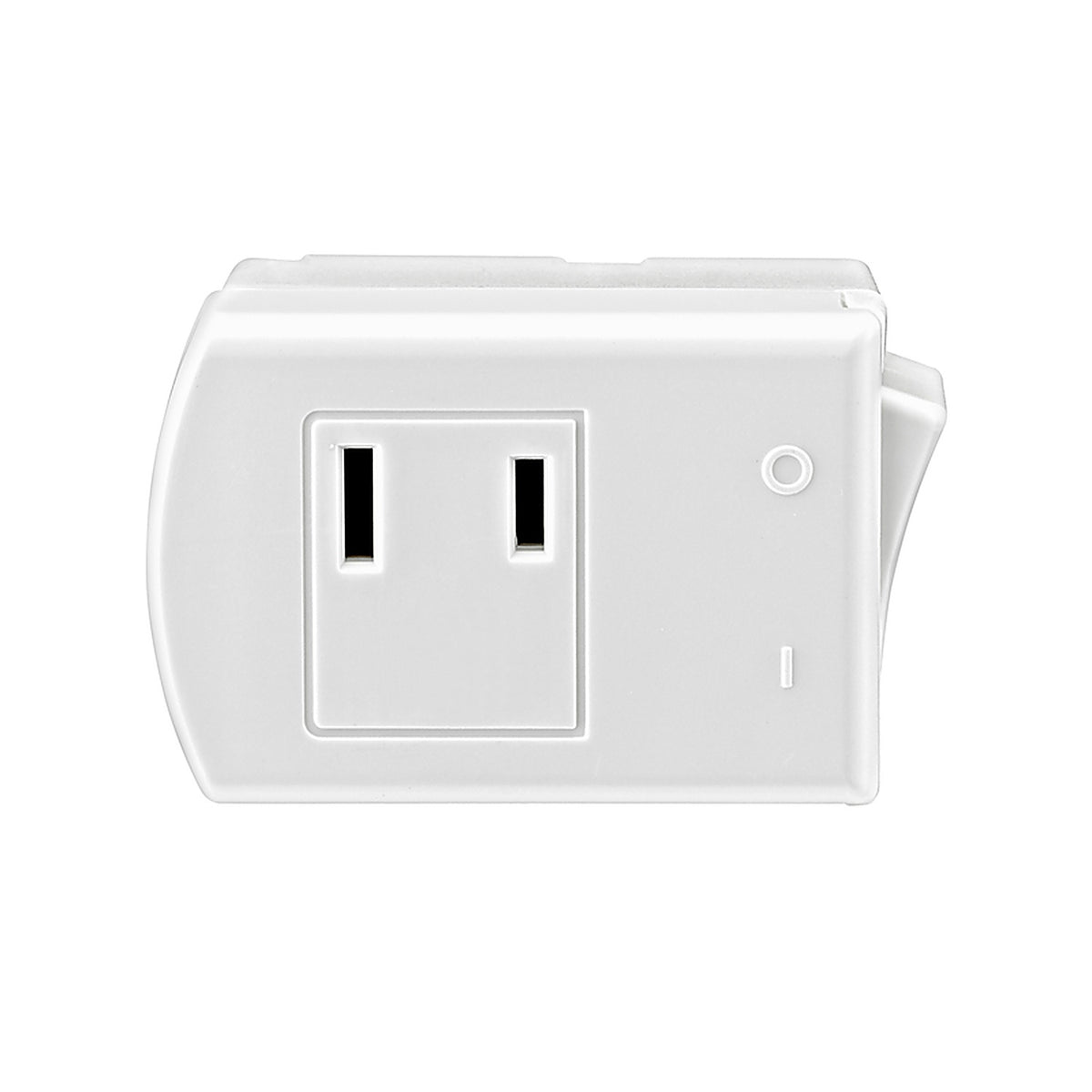 Leviton - C28-01469-00W - 13 amps Double Pole Rocker Plug-In Switch Tap White - 1/Pack