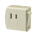 Leviton - C29-01469-00I - 13 amps Double Pole Rocker Switch Adapter Ivory - 1/Pack