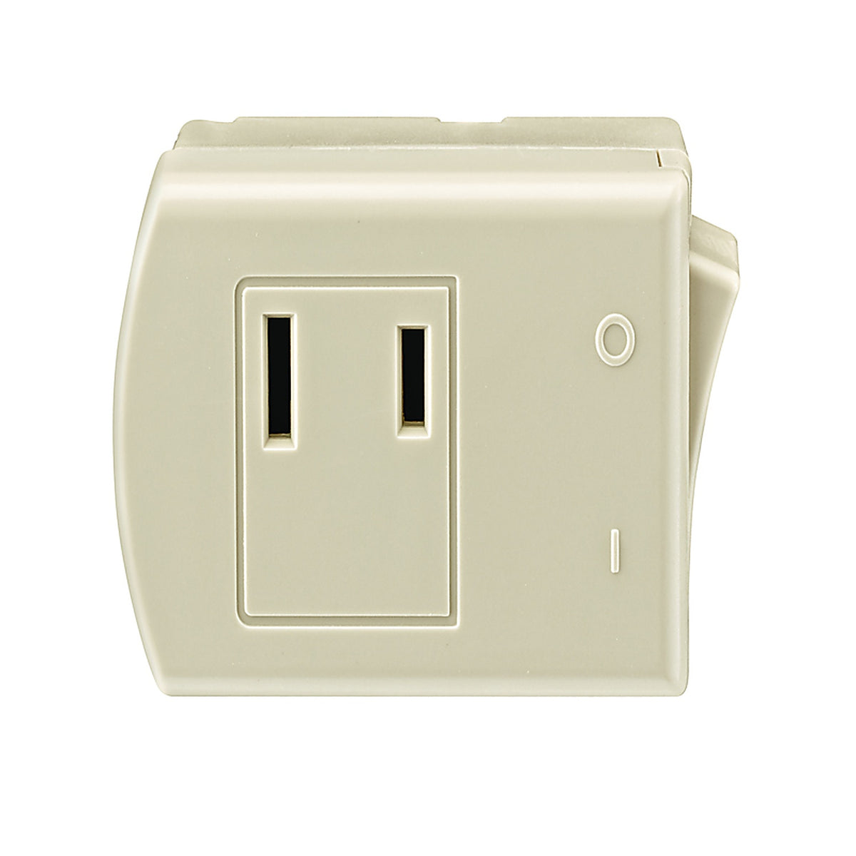 Leviton - C29-01469-00I - 13 amps Double Pole Rocker Switch Adapter Ivory - 1/Pack
