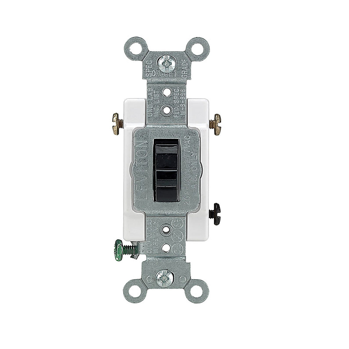 Leviton - CS320-02S - Commercial 20 amps Toggle Switch Brown 1 pk