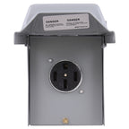 GE - U054P - 50 amps 240 volt Single Silver RV Power Outlet - 1/Pack
