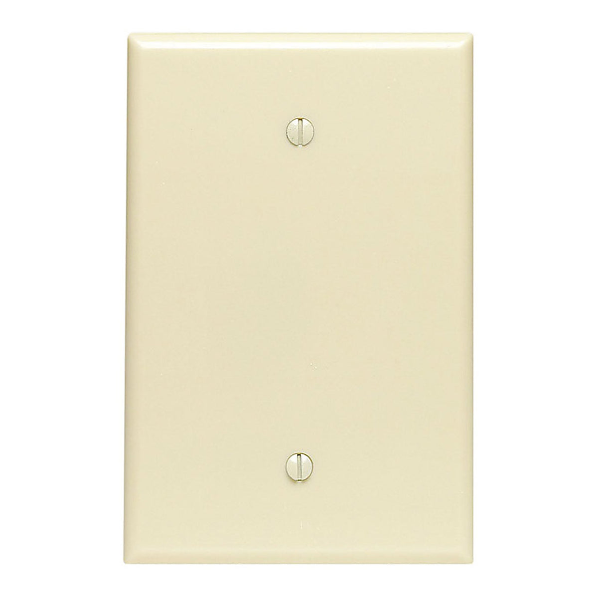 Leviton - 86114-000 - Ivory 1 gang Thermoset Plastic Blank Wall Plate 1 pk