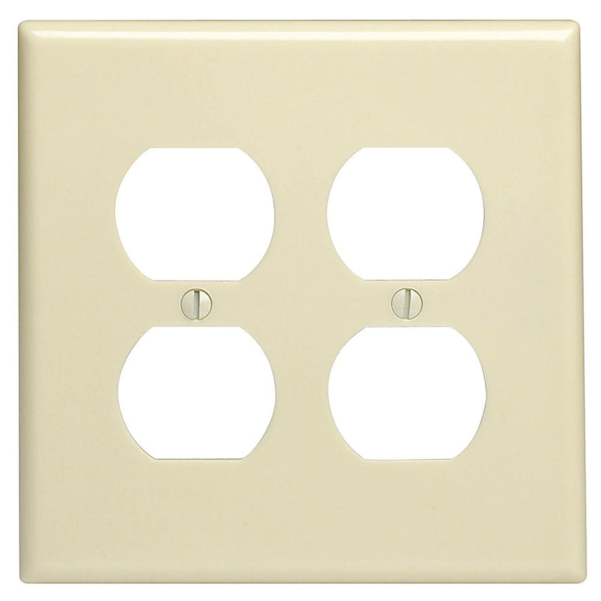 Leviton - 86116-000 - Ivory 2 gang Thermoset Plastic Duplex Wall Plate 1 pk