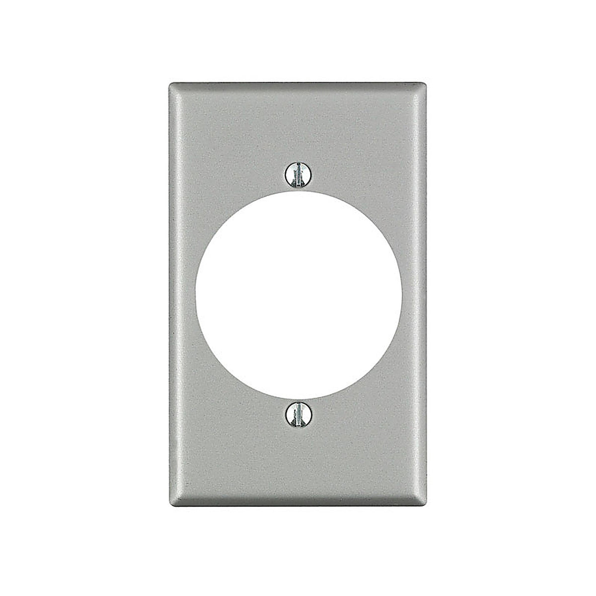 Leviton - 04927-000 - Silver 1 gang Aluminum Outlet Wall Plate 1 pk