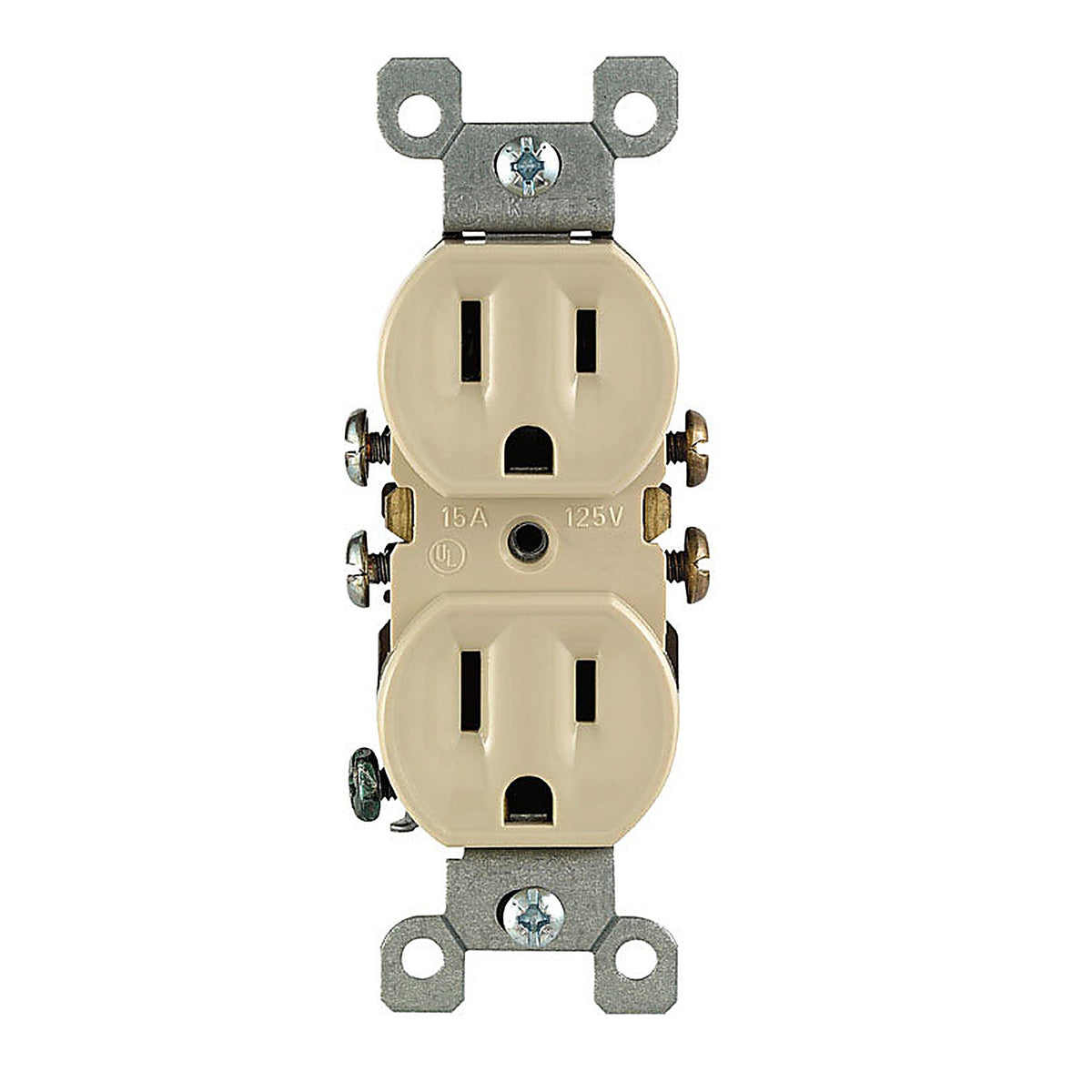 Leviton - C31-0R320-00I - 15 amps 125 volt Duplex Ivory Outlet 5-15R - 1/Pack