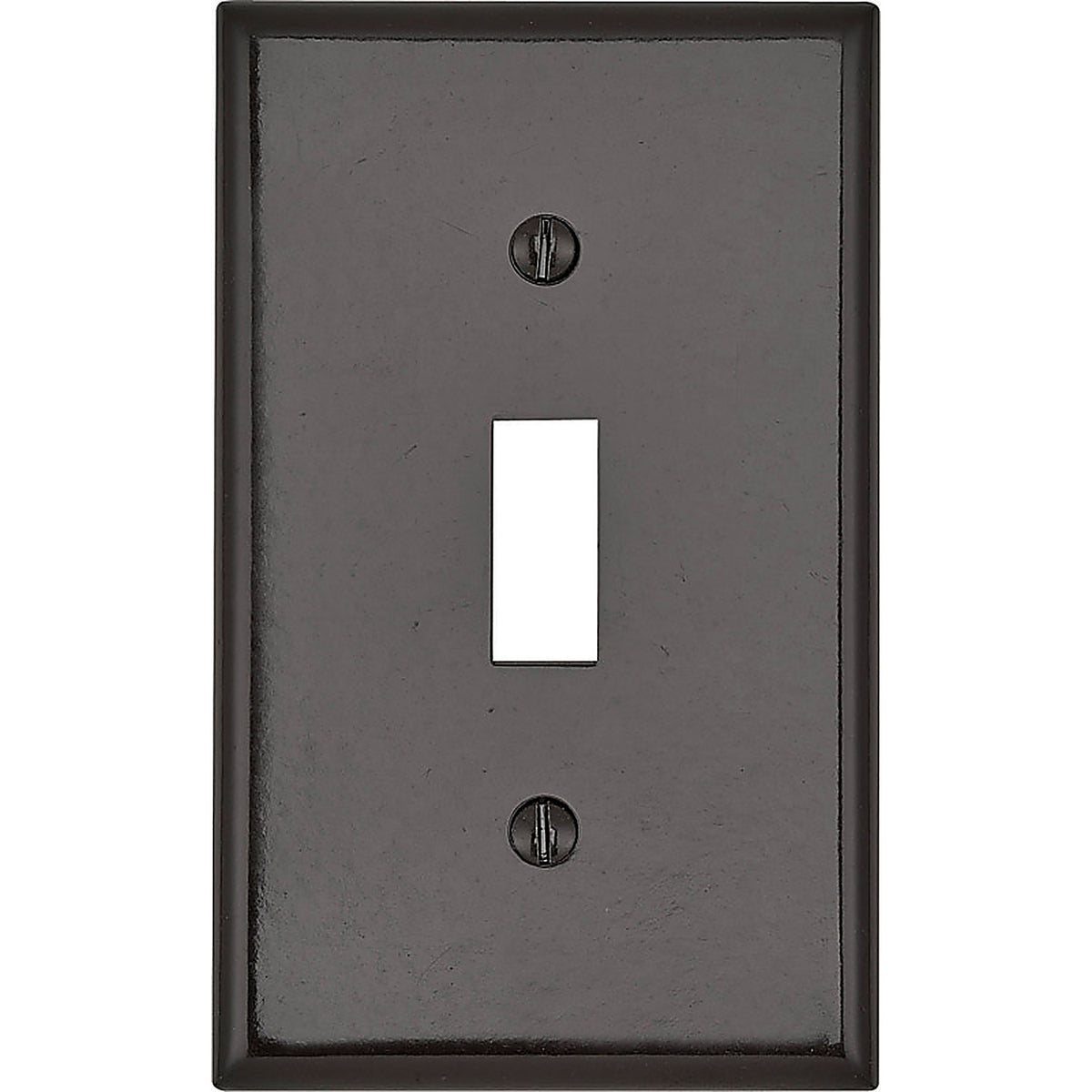 Leviton - 85001-000 - Brown 1 gang Thermoset Plastic Toggle Wall Plate - 1/Pack