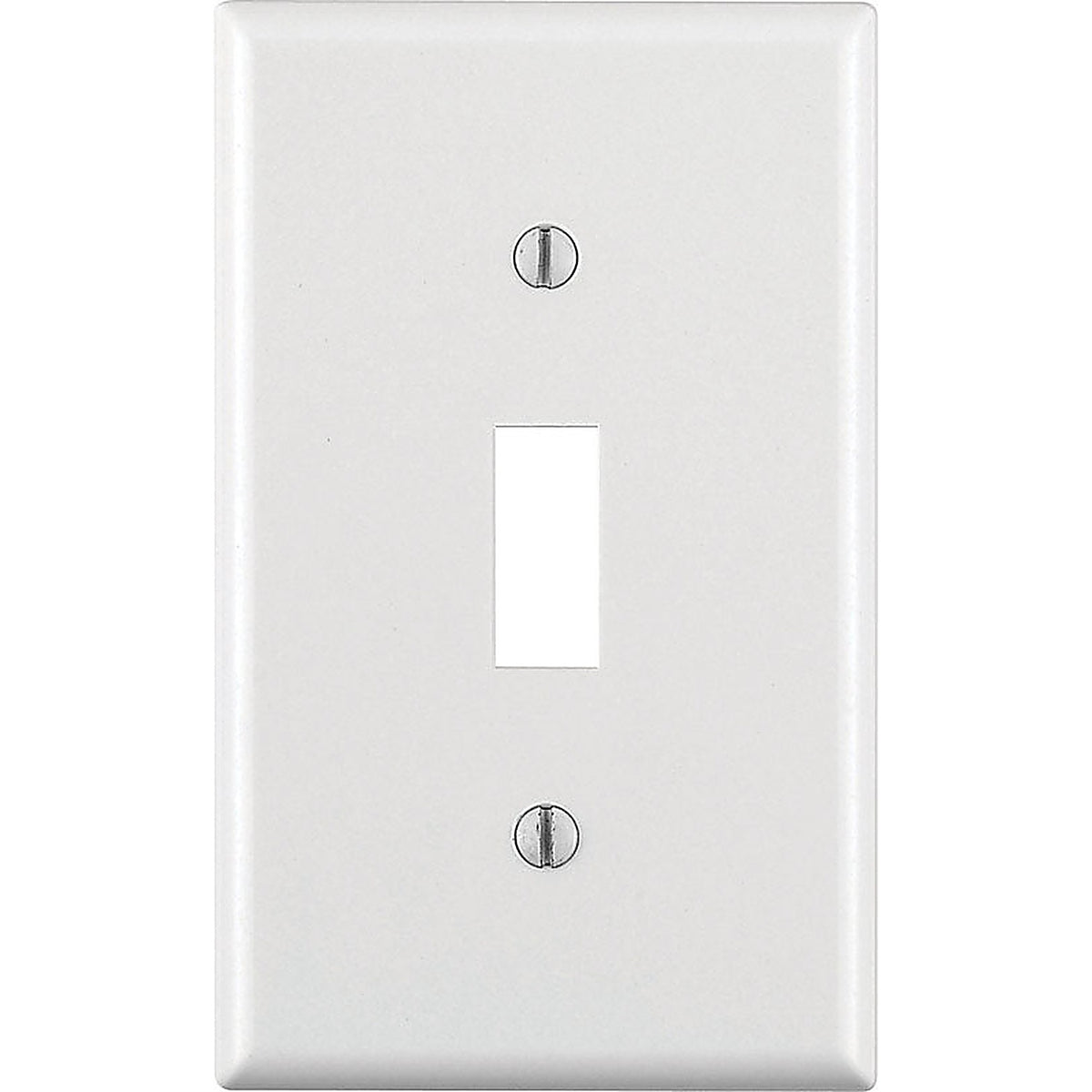 Leviton - 88001-000 - White 1 gang Thermoset Plastic Toggle Wall Plate - 1/Pack