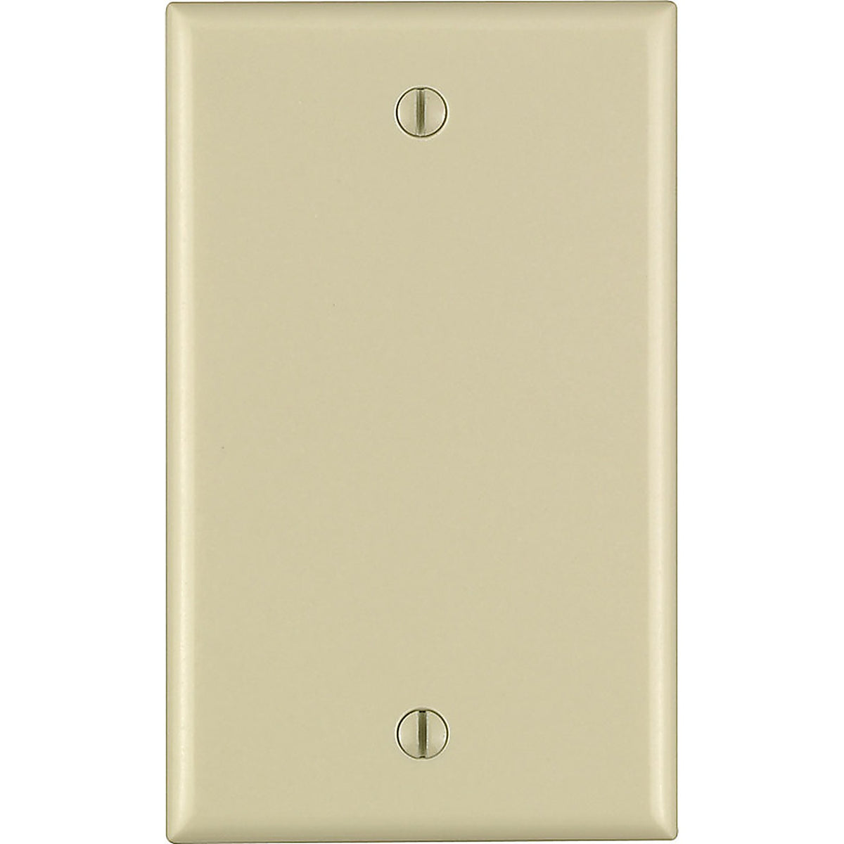 Leviton - 86014-000 - Ivory 1 gang Thermoset Plastic Blank Wall Plate - 1/Pack