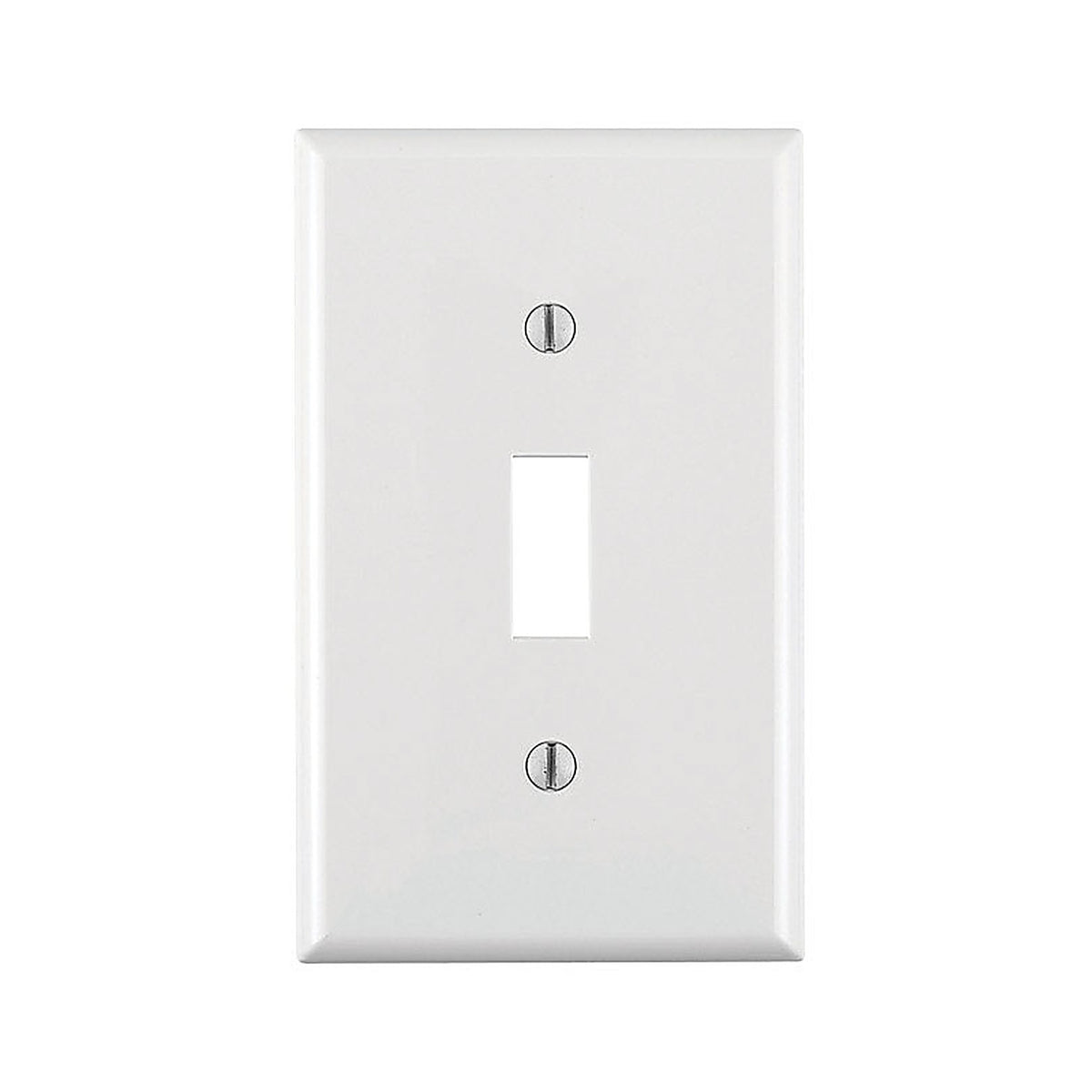 Leviton - 80701-00W - White 1 gang Thermoplastic Nylon Toggle Wall Plate - 1/Pack