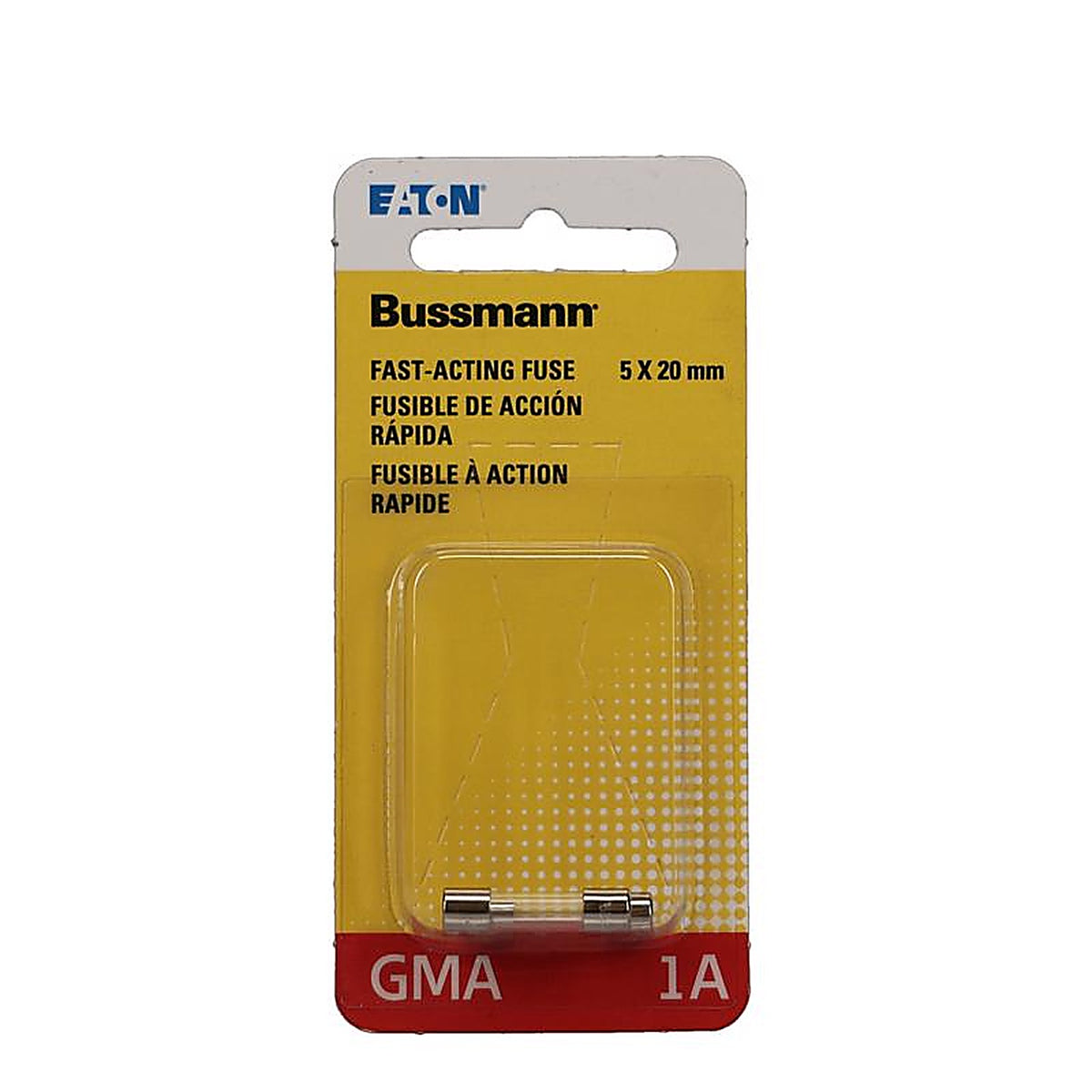 Bussmann - BP/GMA-1A - 1 amps Fast Acting Glass Fuse - 2/Pack