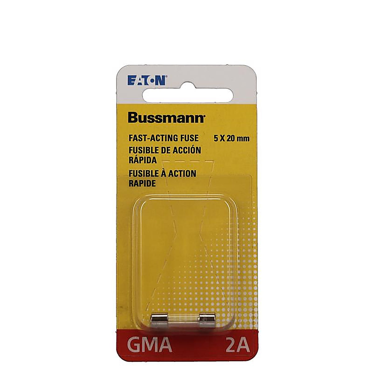 Bussmann - BP/GMA-2A - 2 amps Fast Acting Glass Fuse - 2/Pack