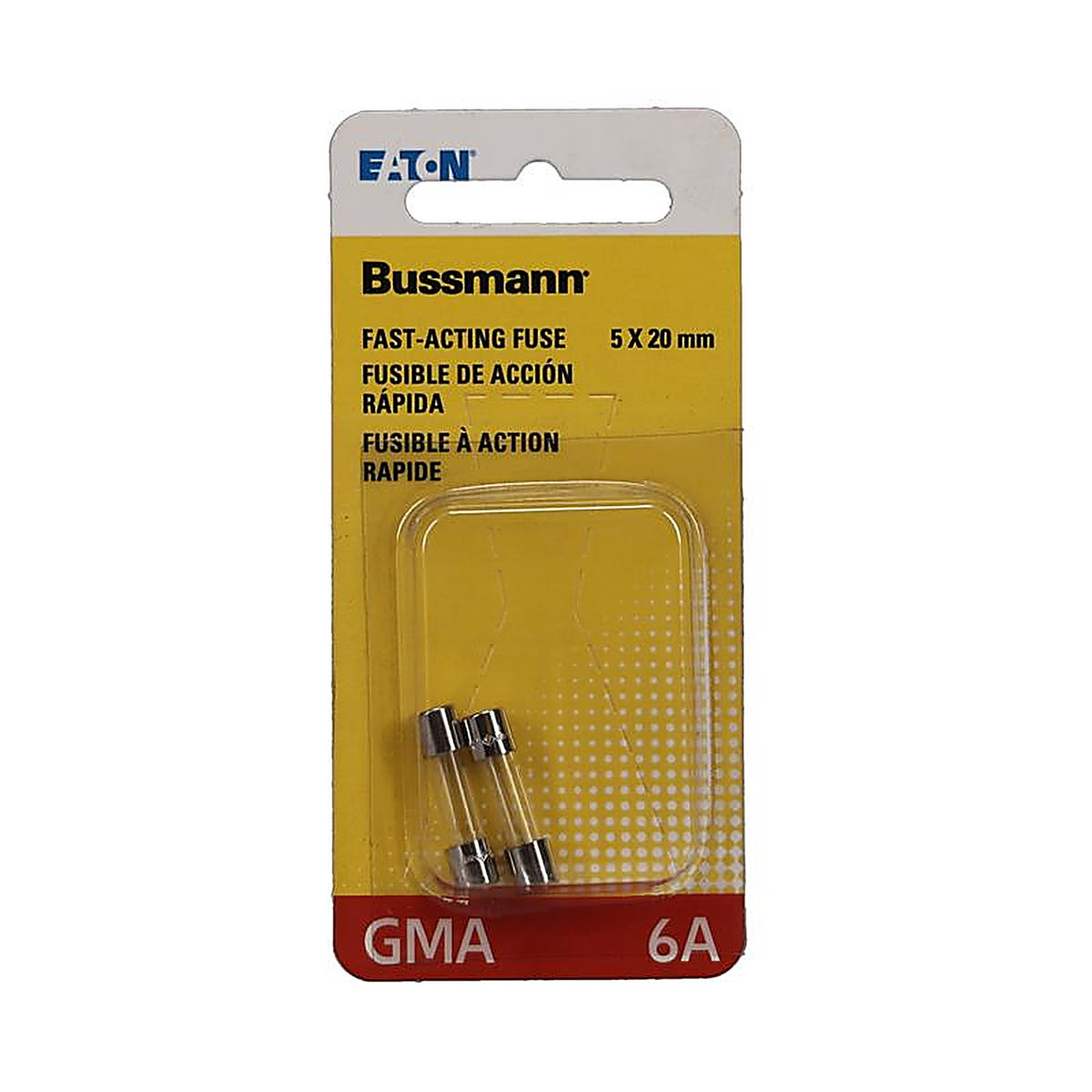Bussmann - BP/GMA-6A - 6 amps Fast Acting Glass Fuse - 2/Pack