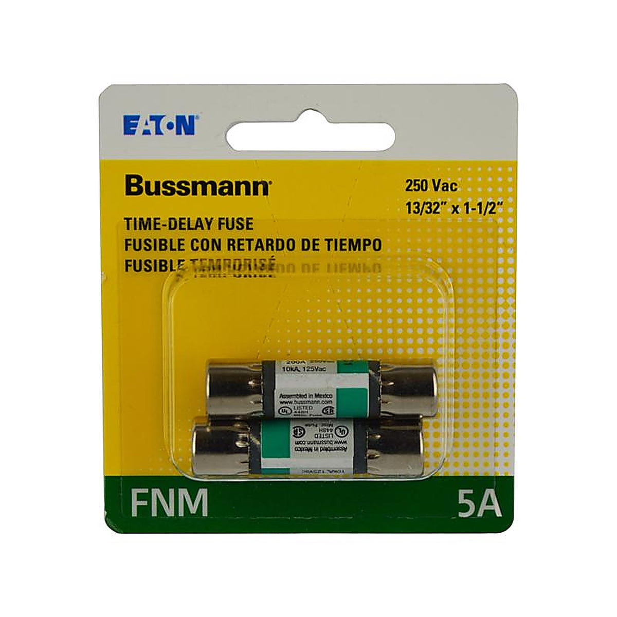 Bussmann - BP/FNM-5 - 5 amps Midget Fuse - 2/Pack