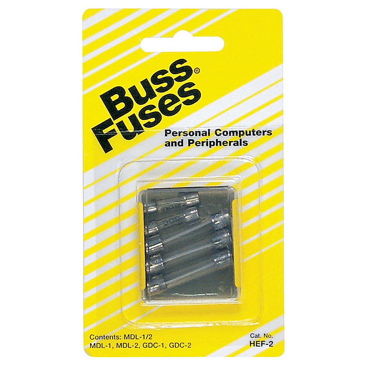 Bussmann - HEF-2 - Assorted amps Glass Tube Fuse - 5/Pack