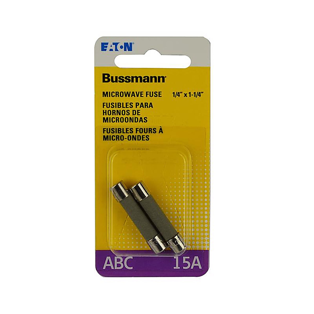 Bussmann - BP/ABC-15 - 15 amps Fast Acting Microwave Fuse - 2/Pack