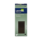 Leviton - 05601-2ES - Decora 15 amps Single Pole Rocker AC Quiet Switch Black - 1/Pack