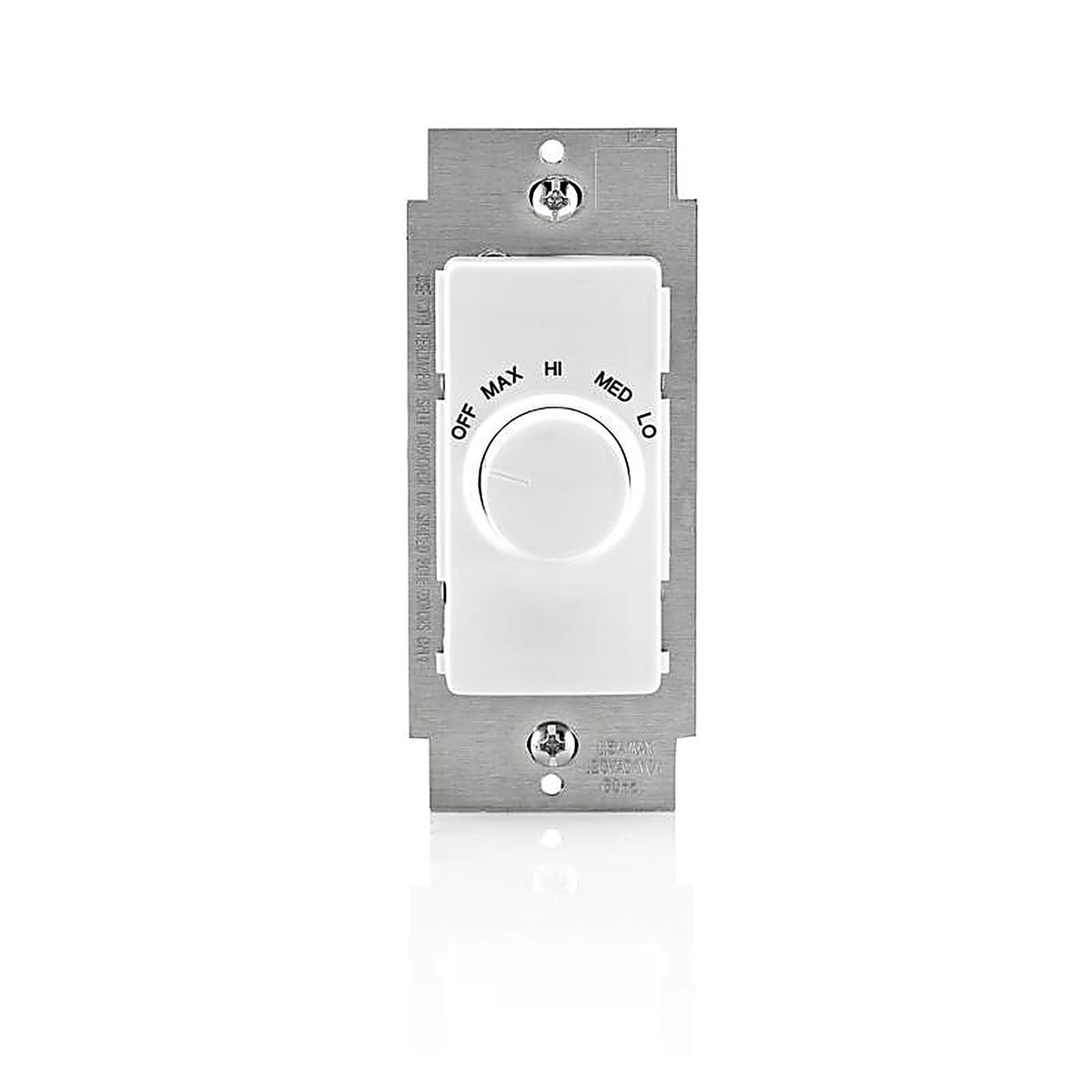 Leviton - R24-RTF01-10W - Decora 1.5 amps Single Pole Rotary Fan Control White - 1/Pack