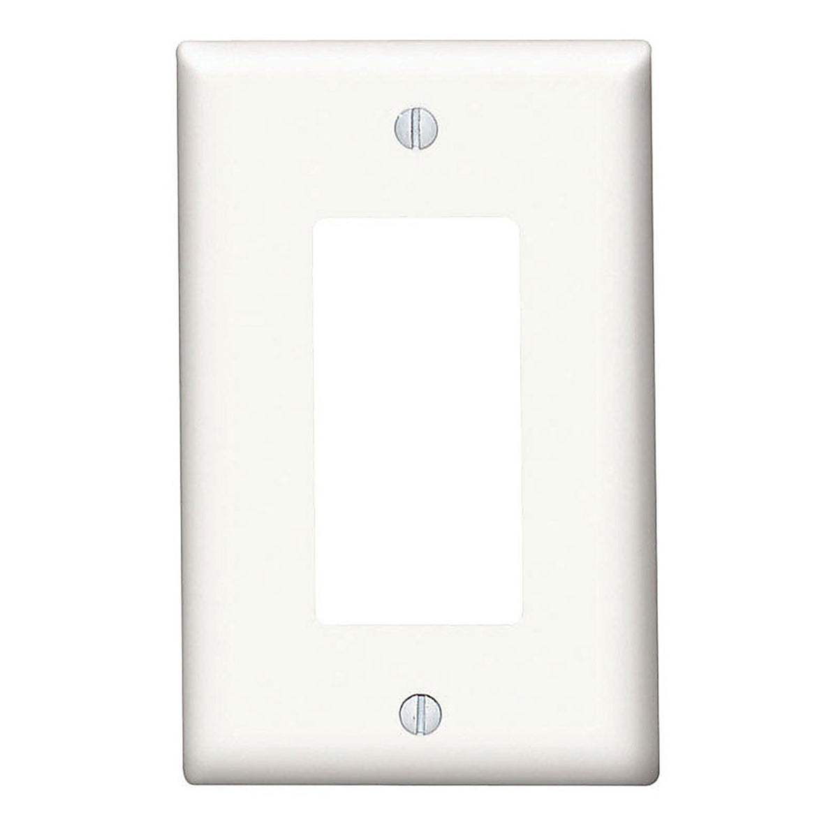 Leviton - 80601-00W - White 1 gang Thermoset Plastic Decorator Wall Plate 1 pk