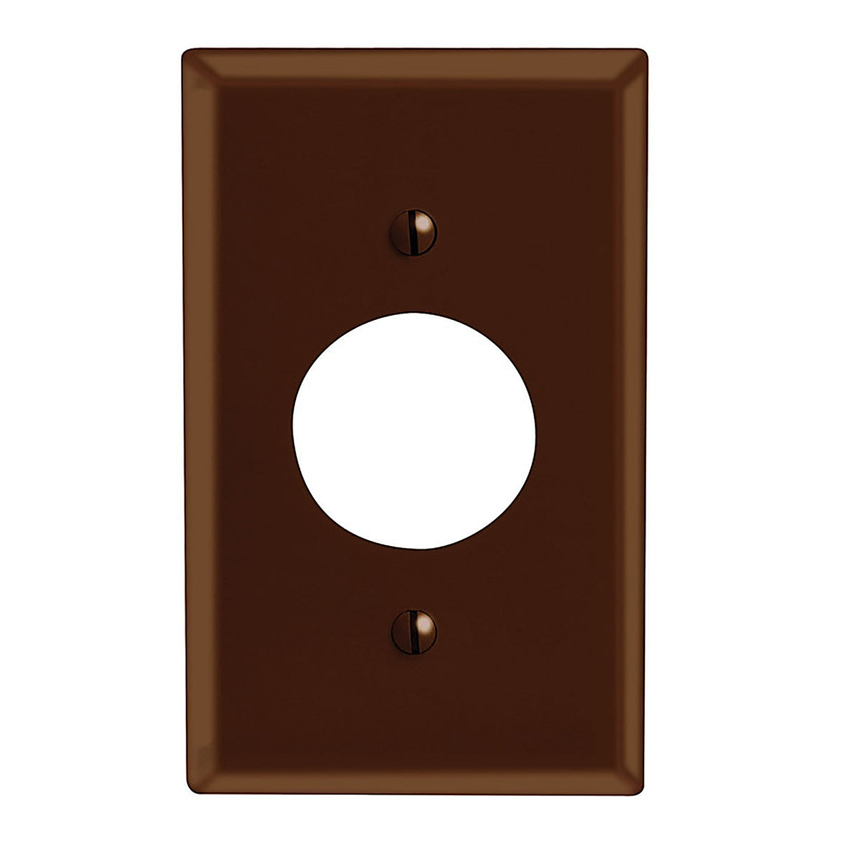 Leviton - 85004-000 - Brown 1 gang Plastic Outlet Wall Plate 1 pk