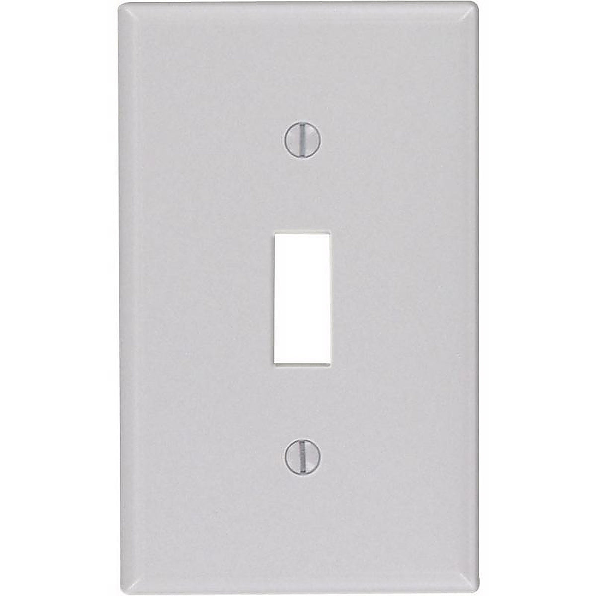 Leviton - 87001-000 - Gray 1 gang Thermoset Plastic Toggle Wall Plate 1 pk