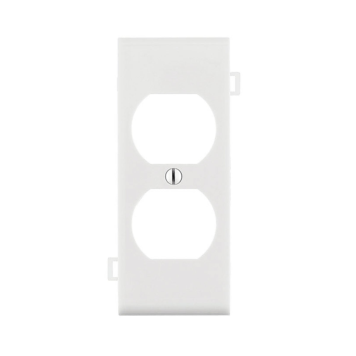 Leviton - 0PSC8-00W - White 1 gang Thermoplastic Nylon Duplex Wall Plate 1 pk