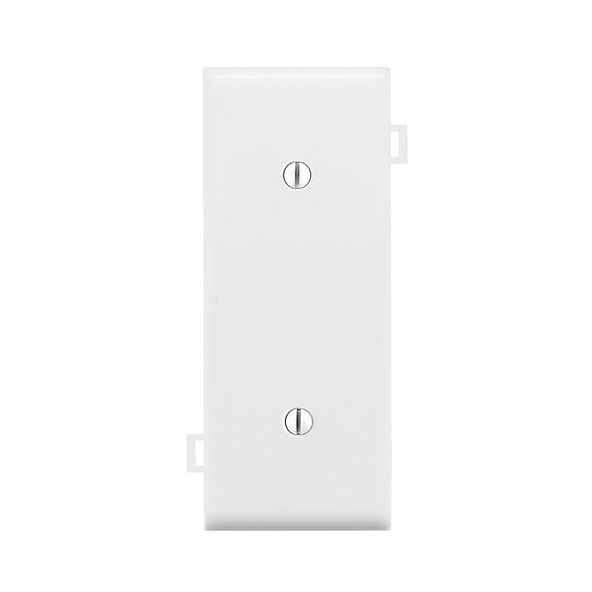 Leviton - PSC14-00W - White 1 gang Thermoplastic Nylon Blank Wall Plate 1 pk
