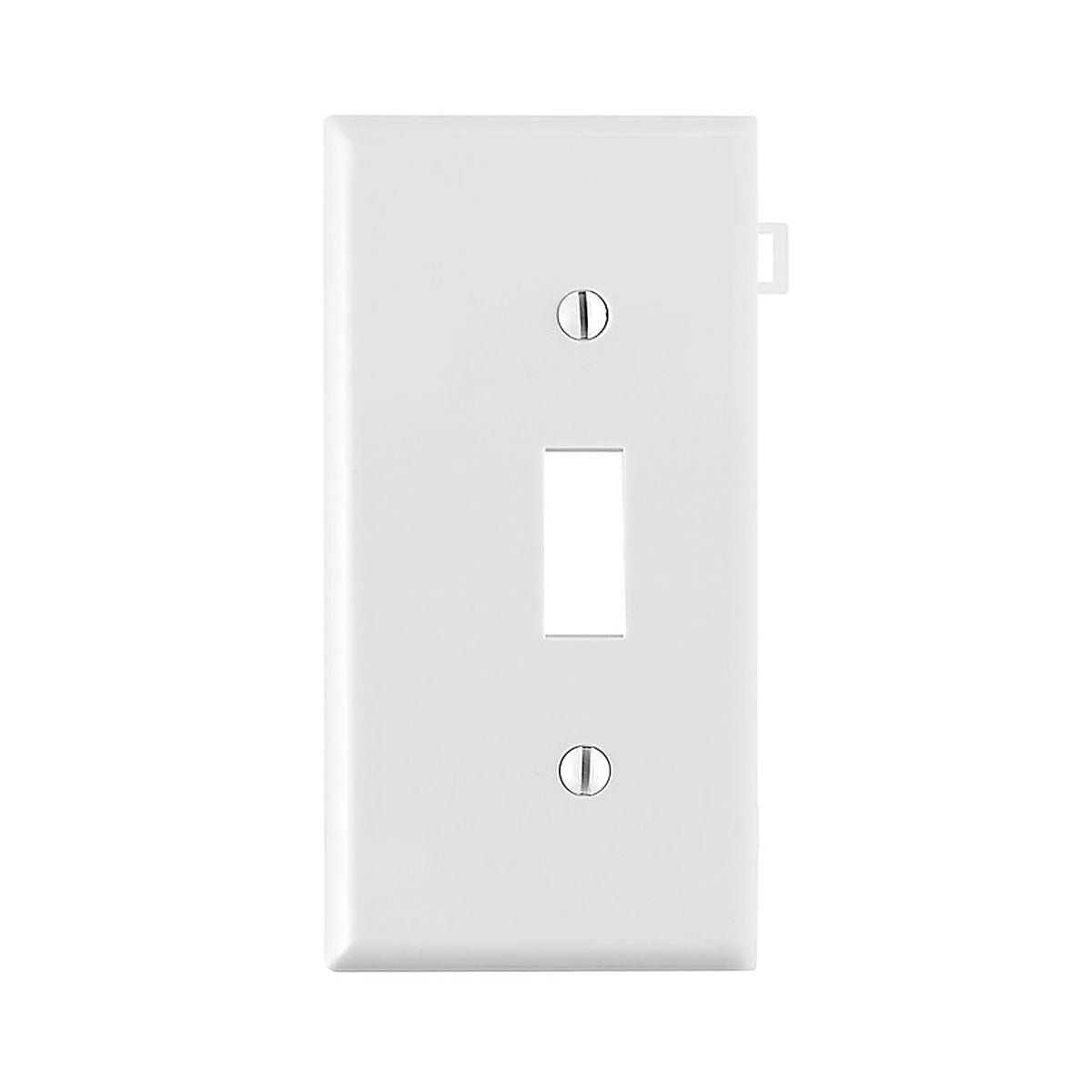 Leviton - 0PSE1-00W - White 1 gang Thermoplastic Nylon Toggle Sectional End Wall Plate 1 pk