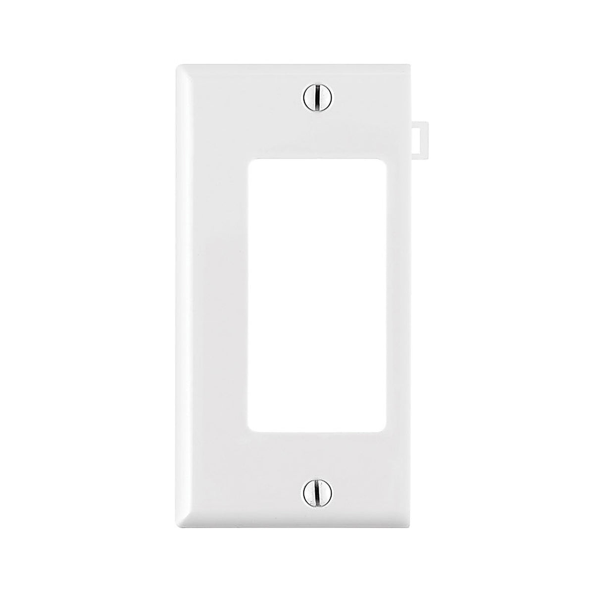 Leviton - PSE26-00W - White 1 gang Thermoplastic Nylon Decora/GFCI Wall Plate - 1/Pack