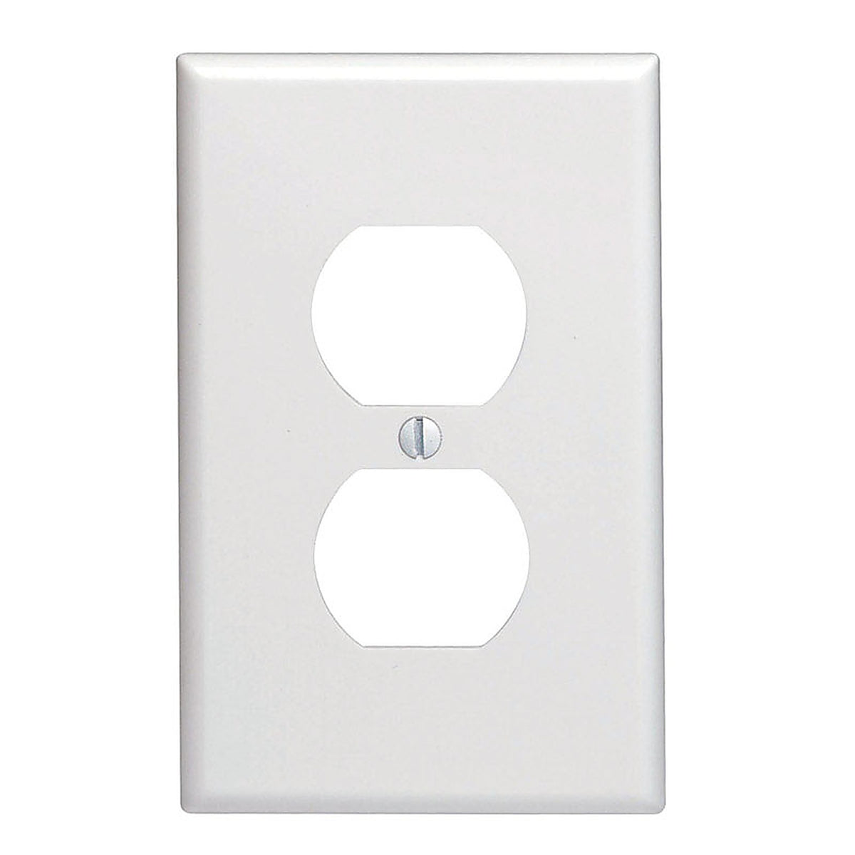Leviton - 80503-00W - White 1 gang Thermoset Plastic Duplex Wall Plate 1 pk