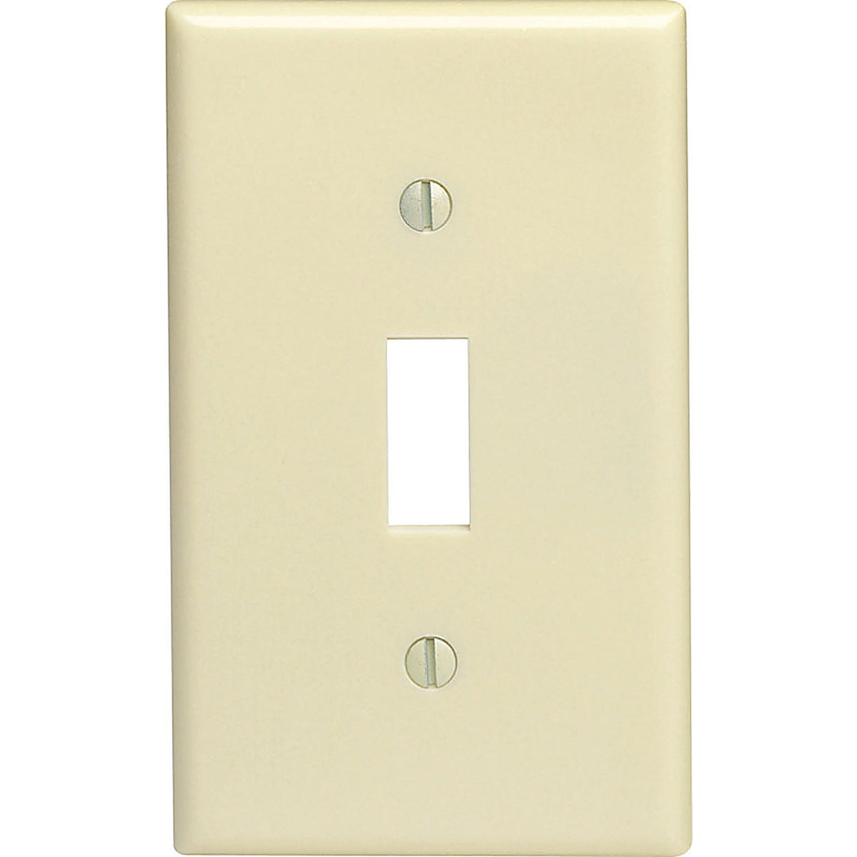 Leviton - 86001-IMP - Ivory 1 gang Thermoset Plastic Toggle Wall Plate 10/pc.
