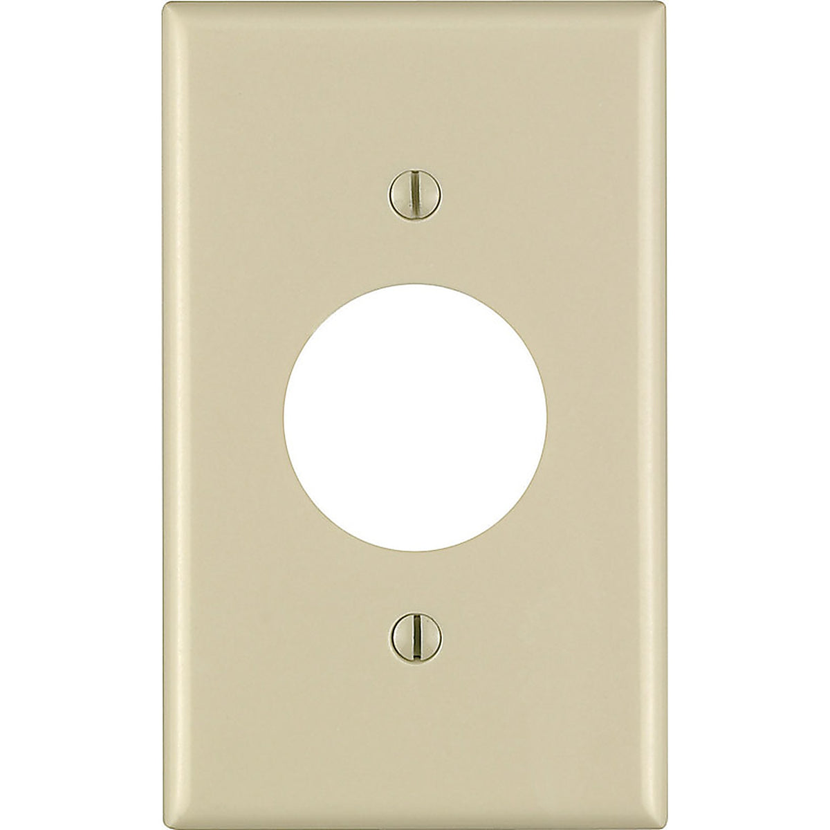 Leviton - 86004-000 - Ivory 1 gang Thermoset Plastic Outlet Wall Plate - 1/Pack