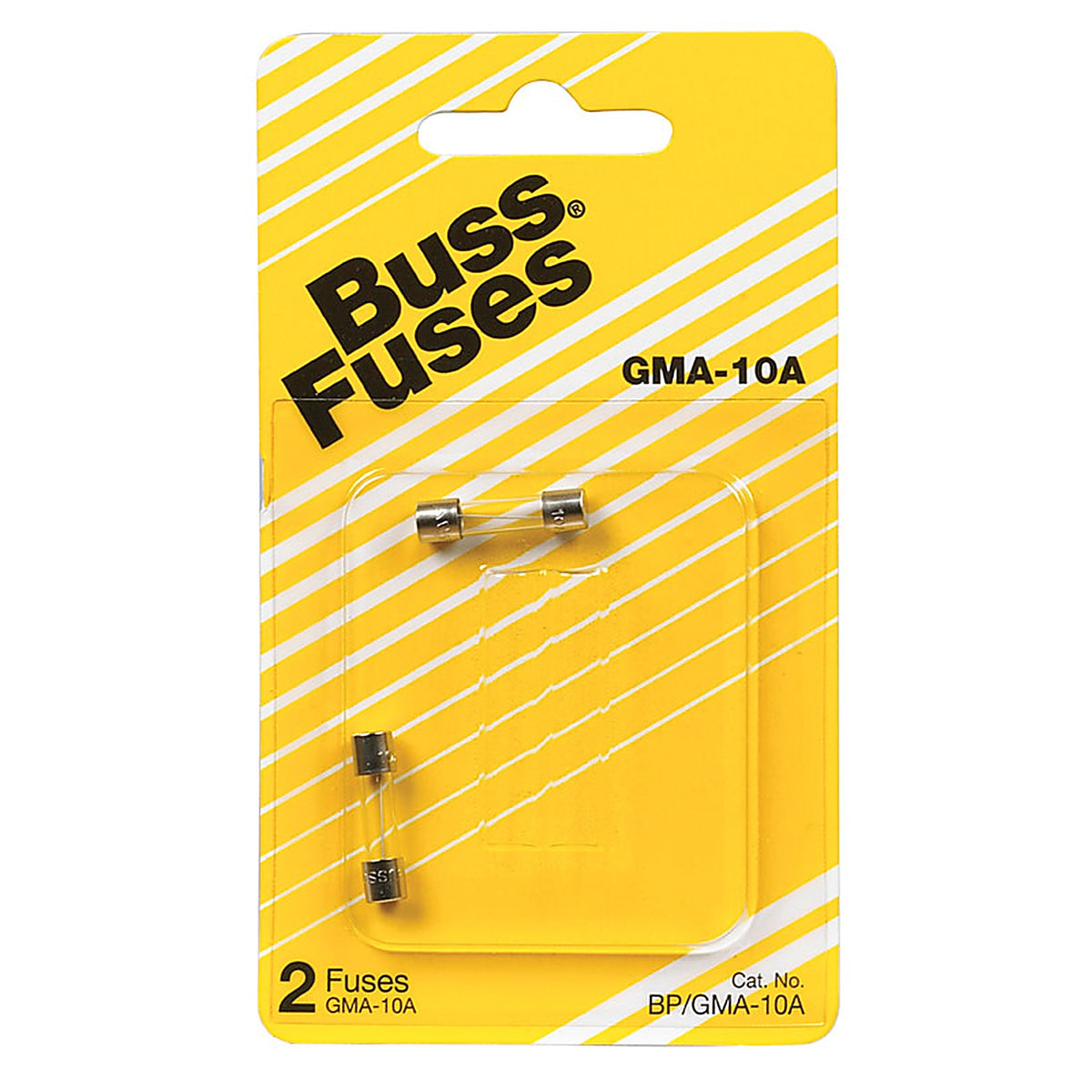Bussmann - BP/GMA-10A - 10 amps Fast Acting Glass Fuse - 2/Pack