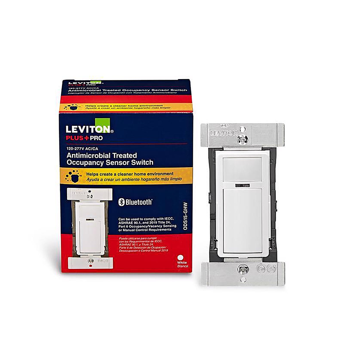 Leviton - ODS10-IHW - Decora 10 amps Motion Sensor Switch White - 1/Pack