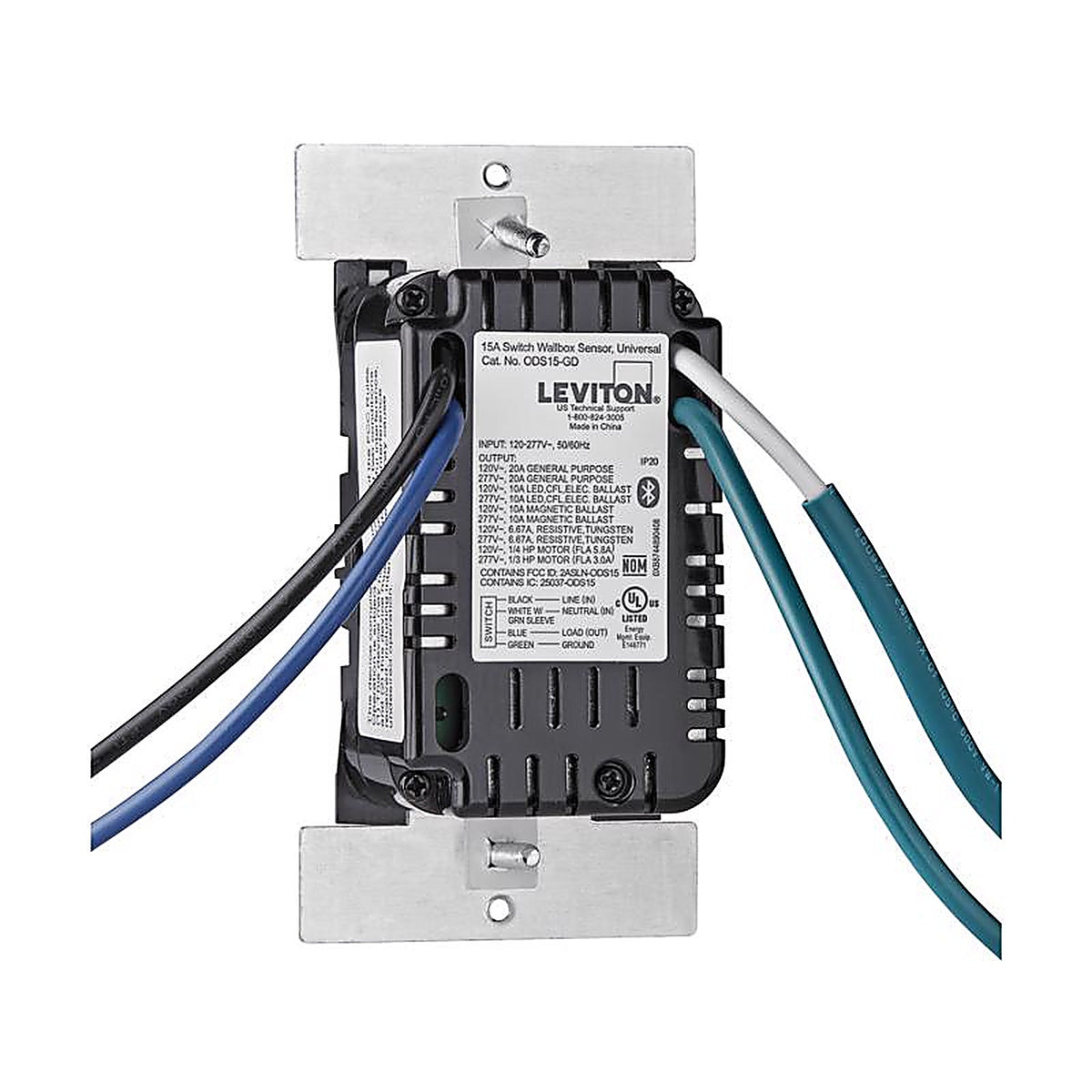Leviton - ODS10-IHW - Decora 10 amps Motion Sensor Switch White - 1/Pack
