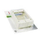 Legrand - NM2 - Wiremold 1.6 in. Rectangle Plastic 1 gang Outlet Box Ivory