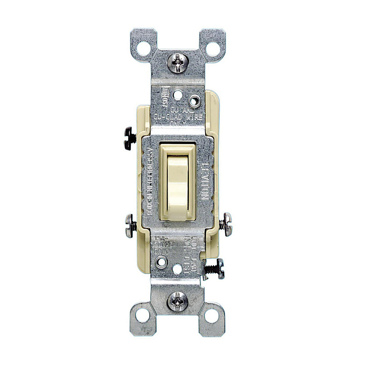 Leviton - 01453-2IS - 15 amps Toggle Switch Ivory 1 pk