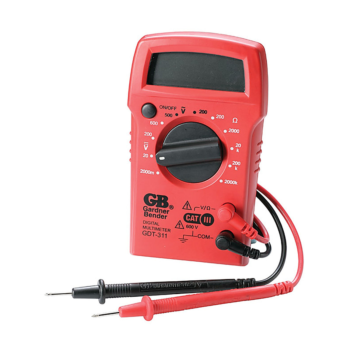 Gardner Bender - GDT-311 - 2 meg Ohm, 500 VAC, 600 VDC Digital Multimeter