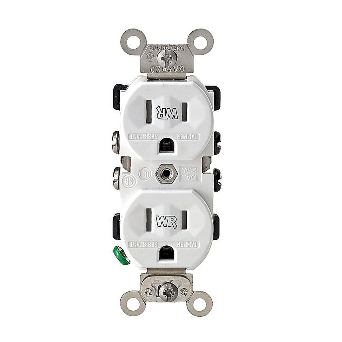Leviton - TWR15-00W - 15 amps 125 volt White Outlet 5-15R - 1/Pack